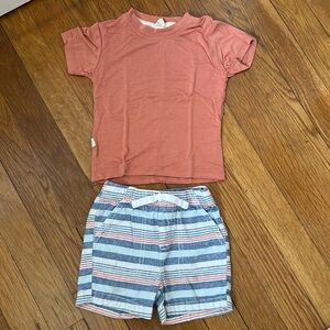 Tenth & Pine Bamboo Tee (Coral) with Jumping Beans Shorts